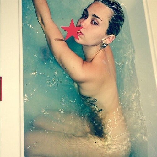 Fotografia, ktorú Miley zverejnila na svojom profile.