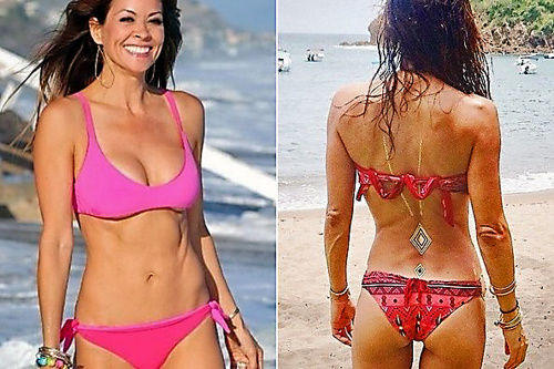 Brooke Burke (43): Herečka a modelka sa s potetovaným chrbátom predviedla na pláži.