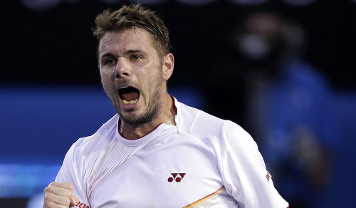 Stanislas Wawrinka sa teší z víťazstva.