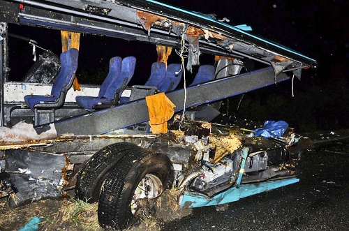 V autobuse smrti zahynulo 12 ľudí. 