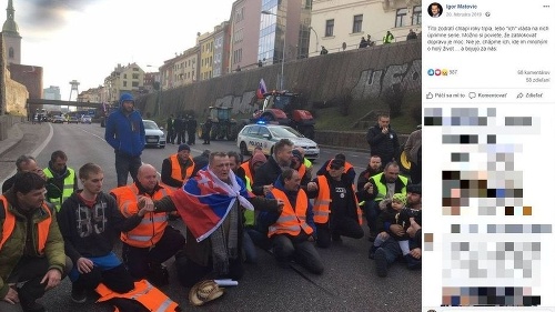 Protestujúcich farmárov Matovič minulý rok otvorene podporoval, dnes už blokádu ciest akceptovať nechce.