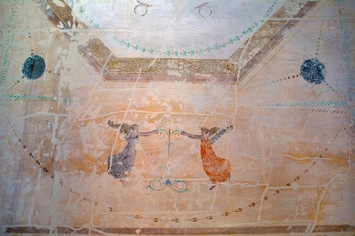 Empírové stropy na zámku v Hlohovci