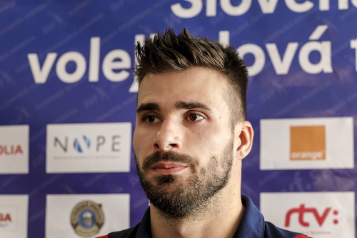 Na snímke slovenský volejbalový reprezentant Peter Michalovič.