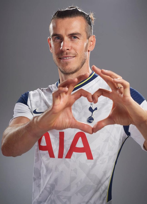 Gareth Bale v drese Tottenhamu Hotspur.