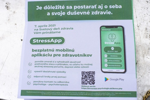 Návod k aplikácii pre zdravotníkov, mapujúcej ich duševný stav v aktuálnej pandemickej situácii s názvom StressApp