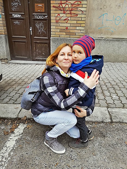 Matej (4) s  mamičkou Jankou (41), Banská Bystrica