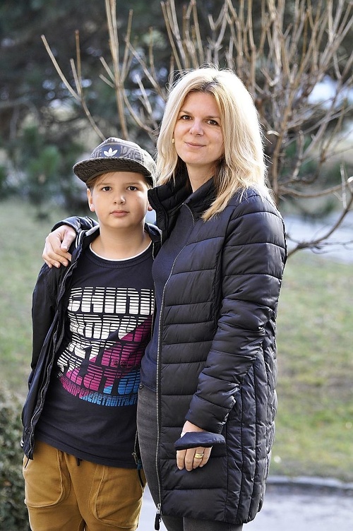 Samuel (9) s  mamičkou Petrou (38), Kremnica