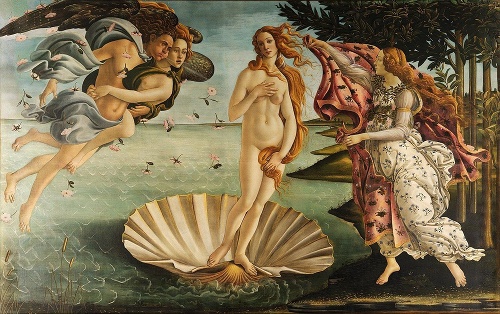 Jeho najznámejšie dielo Zrodenie Venuše visí v galérii Uffizi vo Florencii.