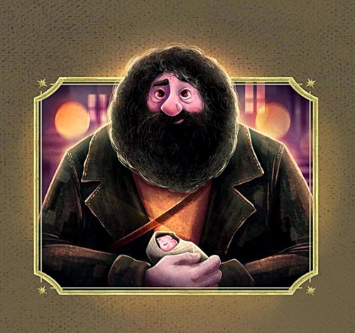 Adrian ilustroval aj obľúbeného Hagrida.