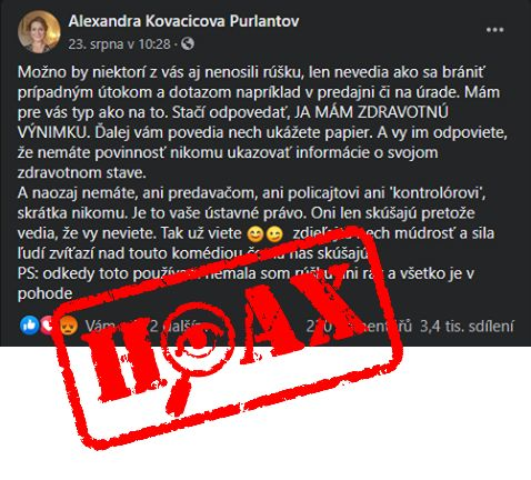 Tento hoax sa šíri internetom.