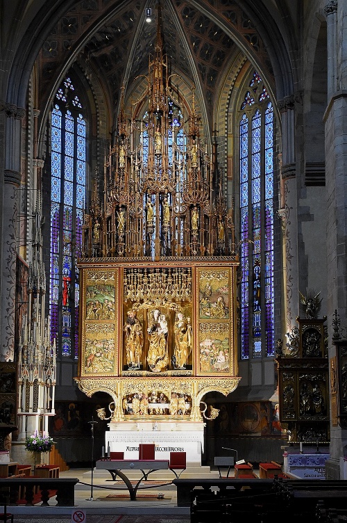 Hlavný oltár Majstra Pavla v Bazilike svätého Jakuba v Levoči