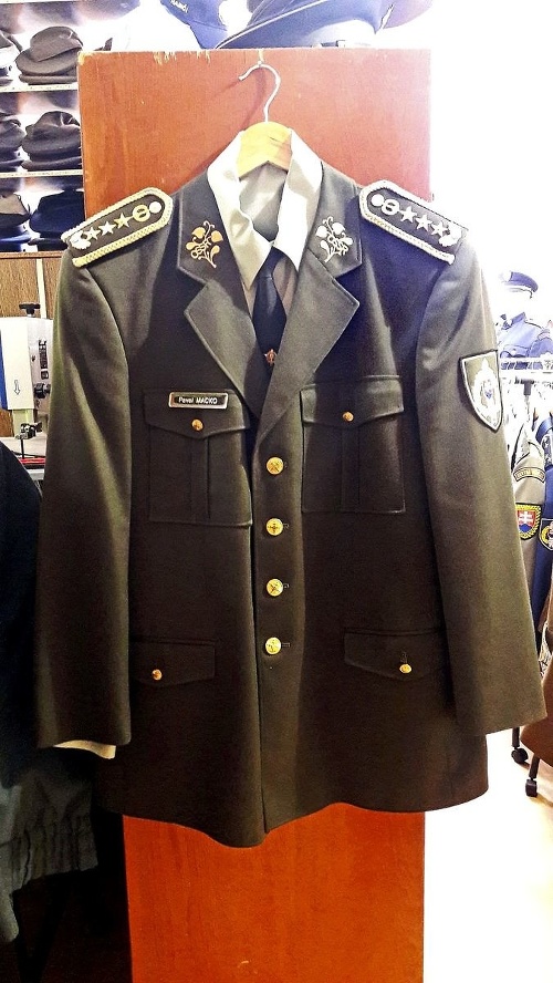 Táto uniforma slúžila generálovi Pavlovi Mackovi.