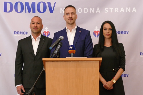 Na snímke člen prípravného výboru Pavol Slota počas tlačovej konferencie k vzniku novej politickej strany Domov - národná strana v Žiline.