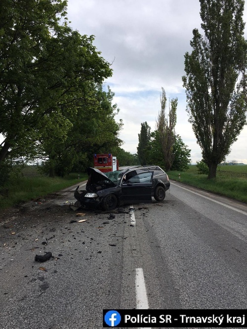 Mladý vodič narazil do stromu, cestu medzi Trnavou a Bučanmi uzavreli.