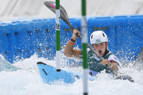 Na snímke slovenská reprezentantka vo vodnom slalome Eliška Mintálová.