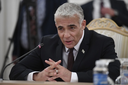 Izraelský minister zahraničných vecí Jair Lapid.