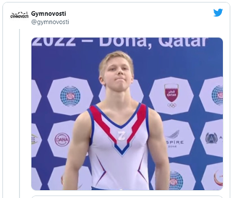 Ruský gymnasta Ivan Kuljak pobúril svojim gestom celý svet. 