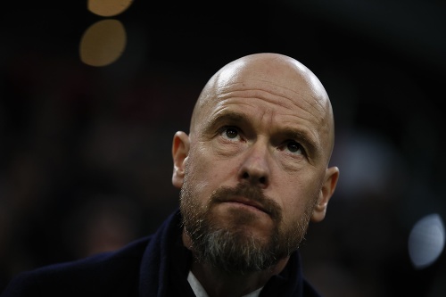 Na archívnej snímke z 27. februára 2020 kouč Ajaxu Amsterdam Erik ten Hag.