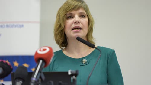 Na snímke dočasne poverená ministerka investícií, regionálneho rozvoja a informatizácie SR Veronika Remišová.