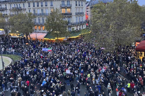 Pochod proti antisemitizmu v Paríži