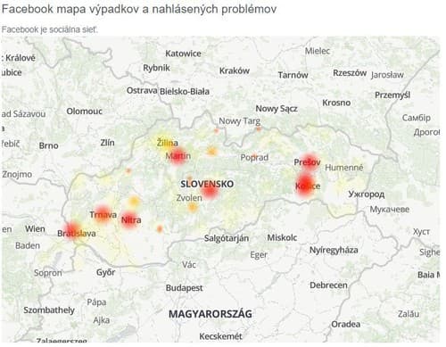 Problém s Facebookom nahlásili používatelia z týchto kútov Slovenska.