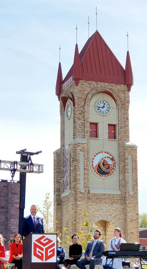 Fotografia nového orloja v štáte Iowa.