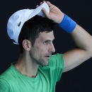 Novak Djokovič na tréningu pred Australian Open 2022.