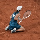 Poľka Iga Swiateková po triumfe na Roland Garros 2022.