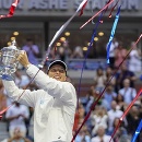 Poľka Iga Swiateková po triumfe na grandslamovom US Open 2022. 