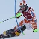 Slovenská lyžiarka Petra Vlhová počas prvého kola slalomu.