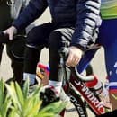 Peter Sagan so synom Marlonom.