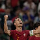 Ronaldo sa teší po góle Portugalska.