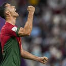 Na snímke portugalský futbalista Cristiano Ronaldo sa teší z gólu počas zápasu základnej H-skupiny Portugalsko - Uruguaj na majstrovstvách sveta vo futbale.