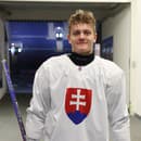 Na snímke slovenský hokejový reprezentant do 20 rokov Adam Sýkora. 