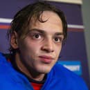 Na snímke slovenský hokejový reprezentant do 20 rokov Ondrej Molnár.