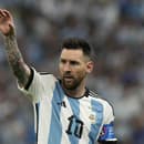 Kapitán Argentíny Lionel Messi vo finále MS 2022.
