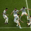 Radosť argentínskych futbalistov vo finále MS 2022.