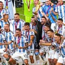 Argentínska oslava zisku majstrovskej trofeje.