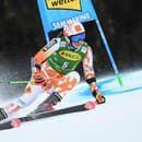 Slovenská lyžiarka Petra Vlhová v prvom kole obrovského slalomu žien Svetoveho pohára v alpskom lyžovaní v rakúskom Semmeringu.