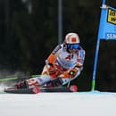 Na snímke slovenská lyžiarka Petra Vlhová v prvom kole obrovského slalomu žien Svetového pohára v alpskom lyžovaní v rakúskom Semmeringu.