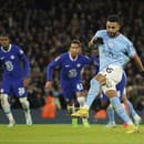 Riyad Mahrez v drese Manchestru City.