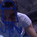 Americký tenista Taylor Fritz nakreslil do kamery podozrivý obrázok.