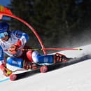 Na snímke francúzska lyžiarka Tessa Worleyová na trati počas 1. kola obrovského slalomu na MS.