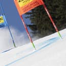 Slovenská lyžiarka Petra Vlhová na trati počas 1. kola obrovského slalomu na MS. 