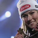 Americká lyžiarka  Mikaela Shiffrinová.