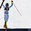 Americká lyžiarka  Mikaela Shiffrinová.