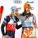 Vľavo Mikaela Shiffrinová, vpravo Petra Vlhová. Pretekárky sú v prvom rade ostré konkurentky.