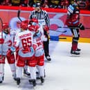 HC Oceláři Třinec, radosť hráčov.