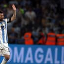 Lionel Messi v argentínskom drese.