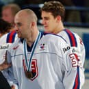 Legendárny slovenský útočník Pavol Demitra (vpravo). 